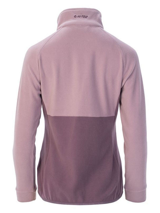 Fleece Jachetă de damă în Roz Culoare