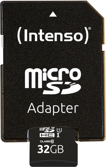 Intenso Performance R90 microSDHC 32GB U1 UHS-I 90MB/s με αντάπτορα