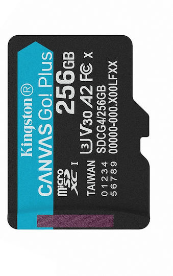 Kingston Canvas Go! SDXC 256GB U3 V30 UHS-I 90MB/s