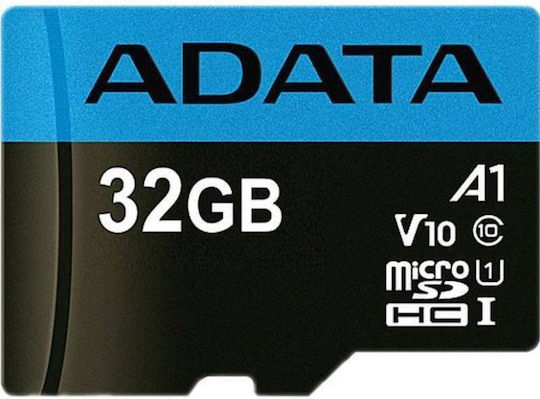 Adata Premier microSDHC 32GB U1 V10 A1 UHS-I 85MB/s με αντάπτορα