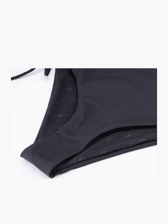Bikini Slip Talie Înaltă Negru