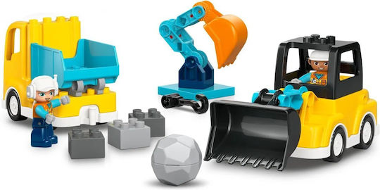 LEGO Duplo 3in1 Construction Vehicles for 2+ Years 22 Pieces