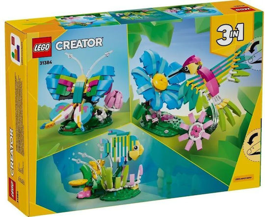 LEGO Creator 3-in-1 Wild Animals Colorful Hummingbird for Ages 8+ 312 Pieces