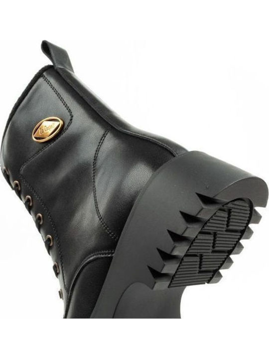 Leather Women's Ankle Boots Black