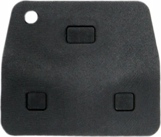 Silicone Button Membrane Car Key Cover Case Compatible With Toyota 3-Button Yaris Avensis Corolla Rav4