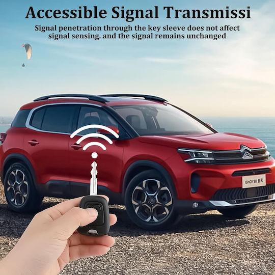 Husă Pentru Chei Auto 2 Butoane Compatibilă Toyota Aygo Peugeot 107 Citroen C1