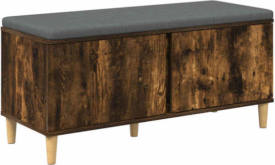 Entry Furniture with Bench Smoked Oak 60x38x46cm