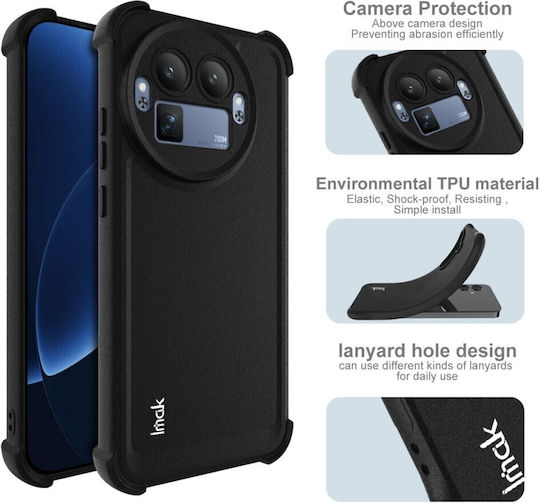 Imak Matte Back Cover Σιλικόνης Μαύρο (Realme GT 8 Pro)