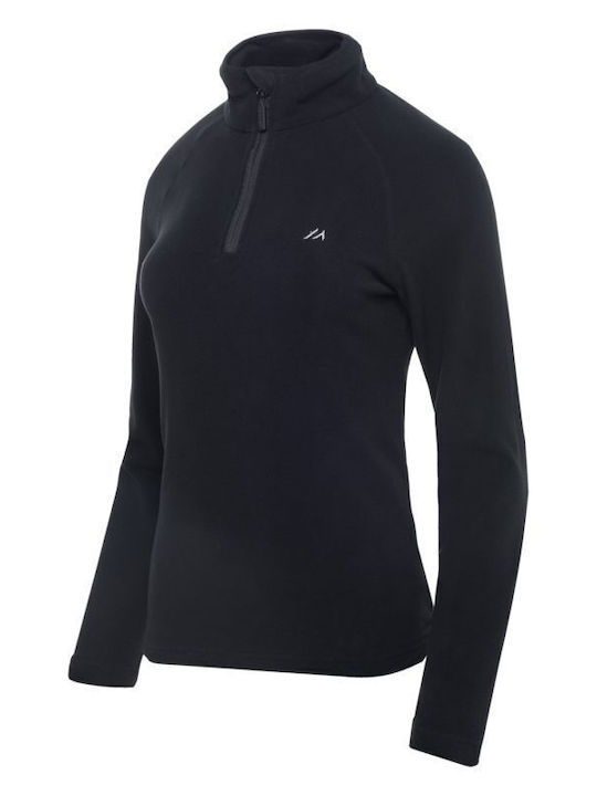 Bluza Damă Fleece De Iarnă Neagră