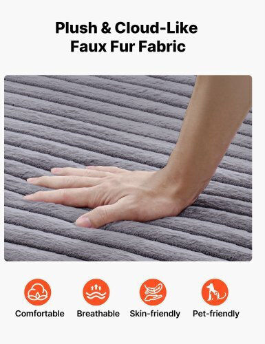 Vielseitiger Sitzsack & Pouf Bett Grau 170x124x70cm