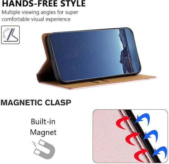 L-shaped Book Rose Gold (Realme GT 8 Pro)