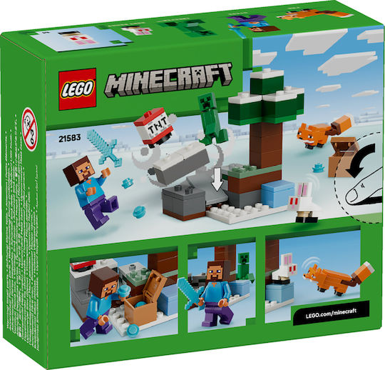 LEGO Minecraft Steve's Taiga Adventure for Ages 6+ 79 Pieces