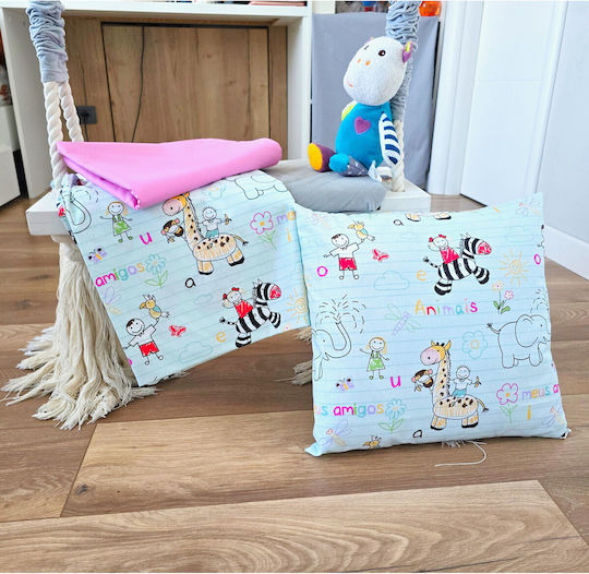 Kotonia Home Set Baby Bettlaken Für Krippe Baumwolle Angepasst Rosa 60x120cm