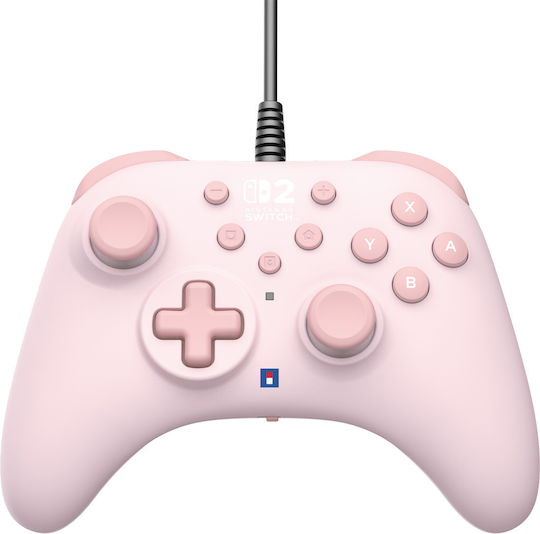 Hori Horipad Turbo Verkabelt für Schalter 2 Cozy Rosa