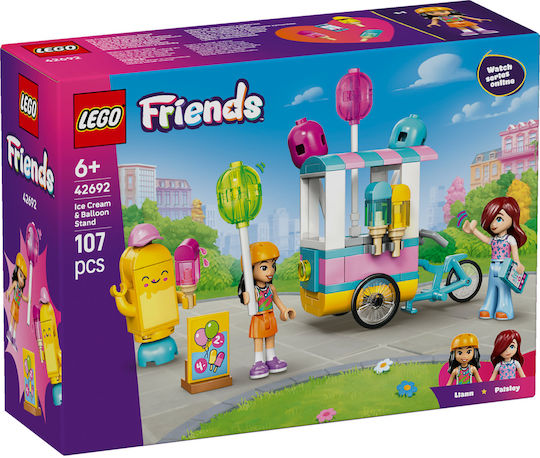 LEGO Friends Eiscreme & Ballonstand für 6+ Jahre 107 Stück