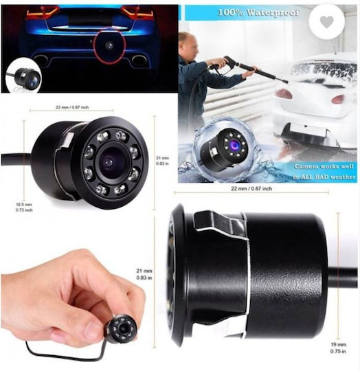 Auto Rückfahrkamera Ir Rückfahr 8 LEDs Nachtsicht 170° Winkel Wasserdicht