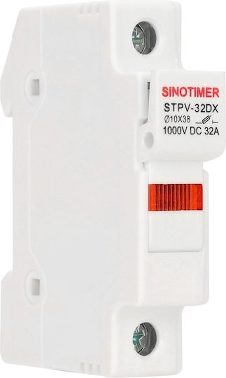 Suport Siguranță Dc Sinotimer Stvp-32dx Lampă 32a 1000v Dc Cartuș 10x38 Mm Sisteme Fotovoltaice