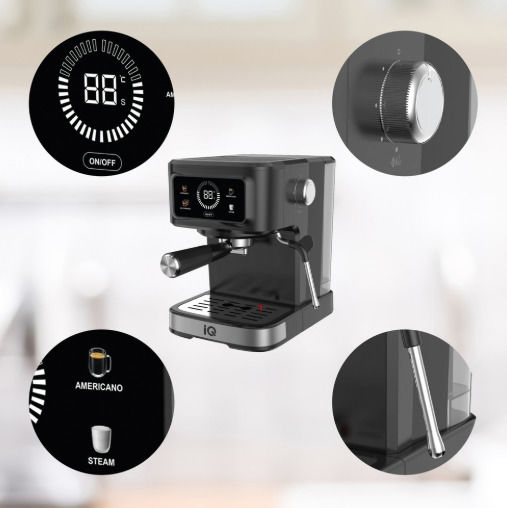 IQ Automatische Espressomaschine 1100W Druck 20bar CM-190