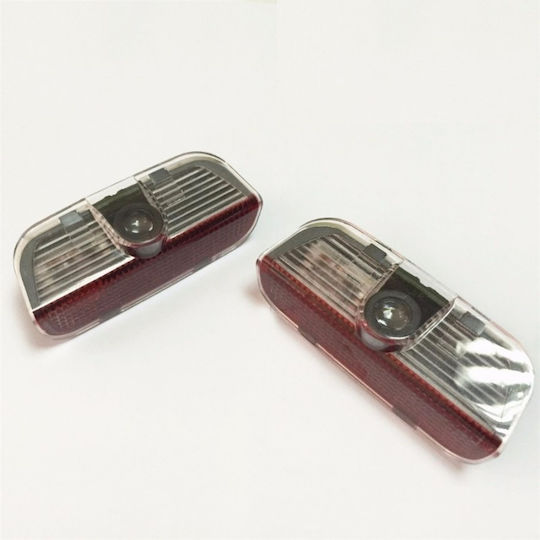 Set 2 Led Embleme Logo Ușă Dedicate Skoda Mașină