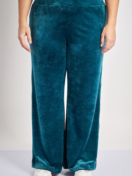 Femei Din material textil Pantaloni Albastră