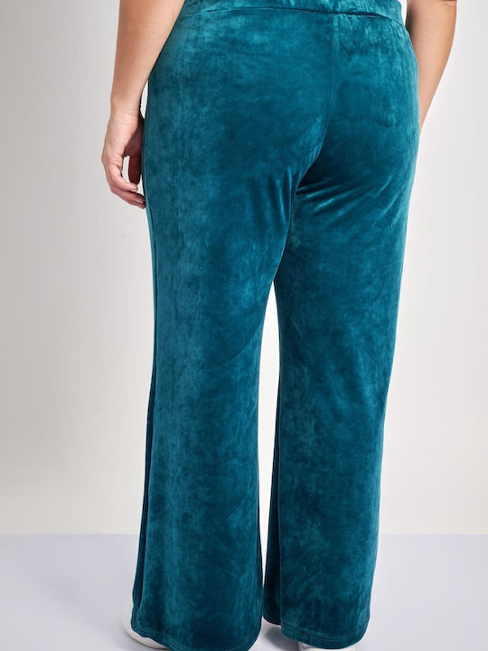 Femei Din material textil Pantaloni Albastră