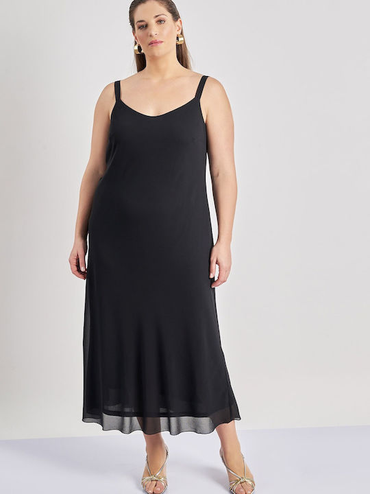 Summer Maxi Dress for Wedding and Christening Black