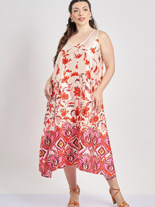 Rochie Maxi De Vară Din Satin Cu Imprimeu Floral