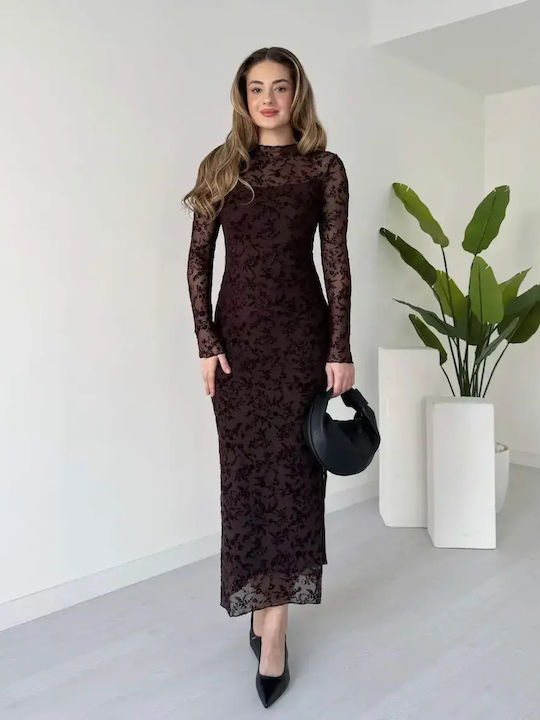 Maxi Abendkleid Brown