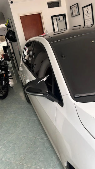 Капаци За Огледала Клипсове Черен Пиано Лак Стил Батман Подходящ За VW - Онлайн Магазин Голф Mk7 2013-2019