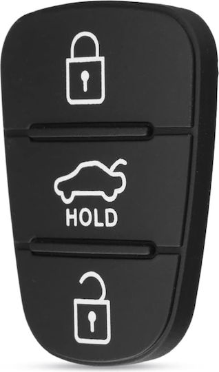 Membrană Cauciucată Cheie 3 Butoane Compatibil Hyundai I10 I20 I30 Ix35 Kia Ceed Rio Sportage Venga Înlocuire Pad Telecomandă