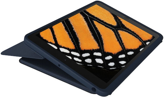 Logitech Combo Flip Cover Ανθεκτική με Πληκτρολόγιο Μπλε (iPad 2019/2020/2021 10.2'')