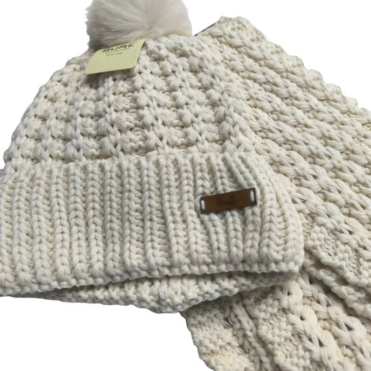 Beanie Beanie Knitted in Beige color