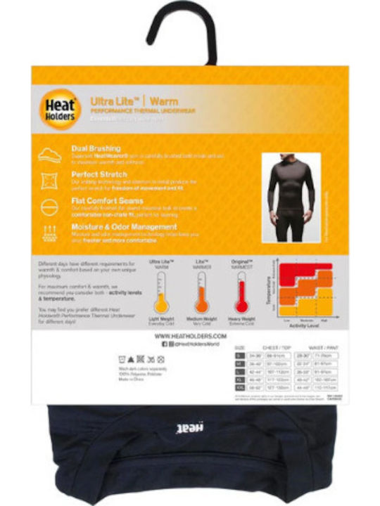 Heat Holders Herren Thermo Langarmshirt Schwarz