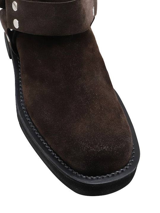 Suede Γυναικείες Μπότες Καφέ