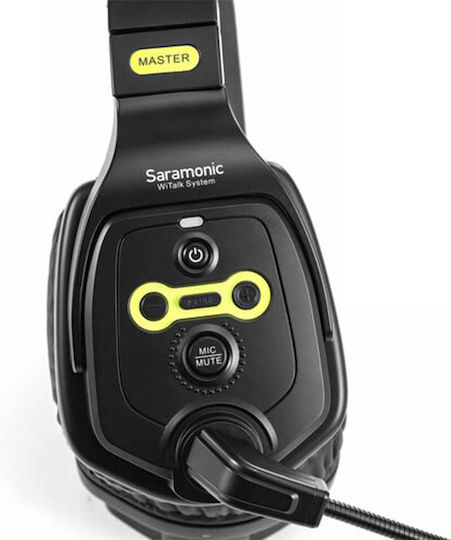 Căști Master Intercom Saramonic Witalk Dmh Full-duplex 1.9ghz Rază Până La 400 M Cu Două Căști