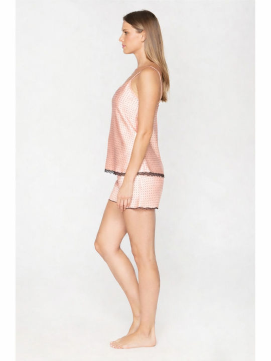 Jeannette Lingerie Καλοκαιρινό Babydoll Σομόν