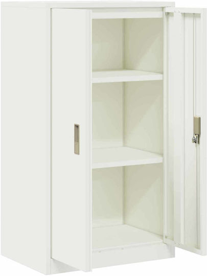 Ντουλάπι Γραφείου Μεταλλικό Λευκό 60x40x105cm