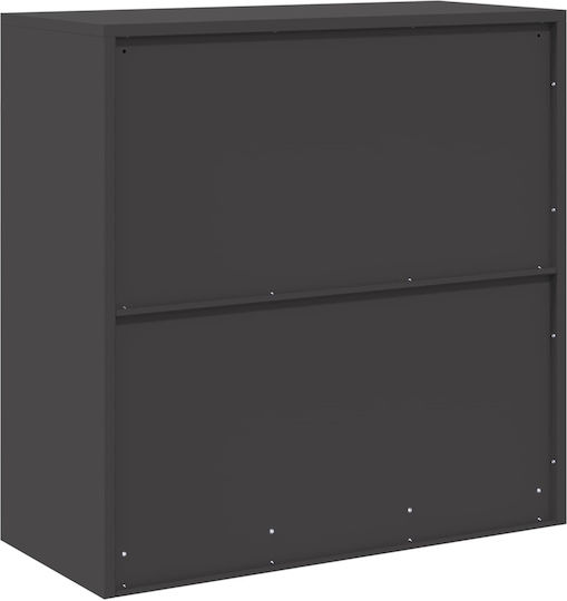 Dulap De Depozitare Pentru Birou Metalic Negru 90x40x90cm