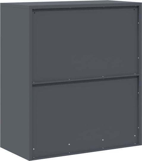 Metallisches Büroaufbewahrungsschublade und -schrank Anthrazit 80x40x90cm