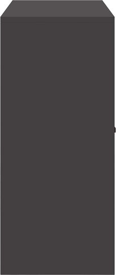 Dulap De Depozitare Pentru Birou Metalic Negru 90x40x90cm