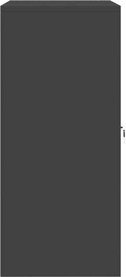 Метален Черен Офисен Шкаф 80x40x90см