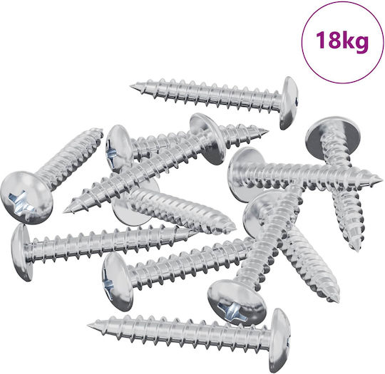 vidaXL Ξυλόβιδα με Διάμετρο M4 και Μήκος 25mm 9231τμχ