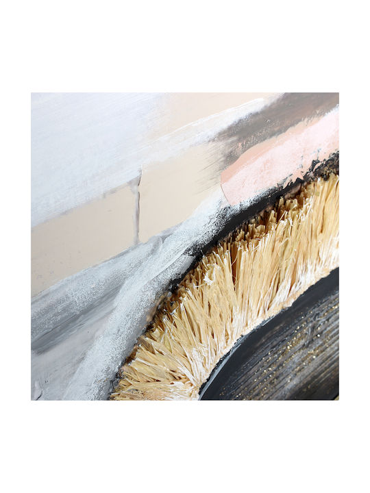 Wall Canvas Painting Handmade Oil Painting 120x60 Embossed Gold Frame Keskor 82580