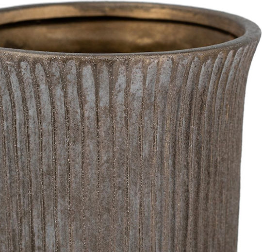 Artekko Decorative Vase Candia Brown 15.5x15.5x41.5cm