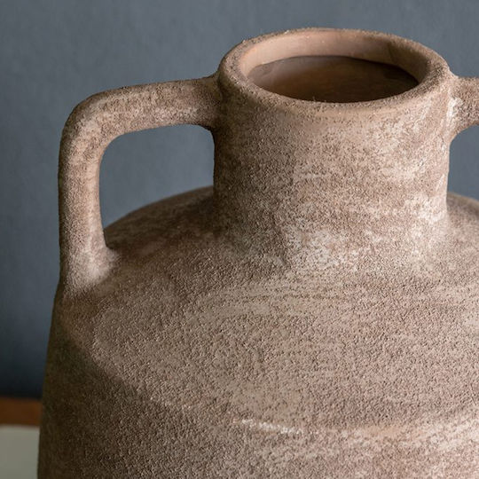 Artekko Decorative Vase Candia Gray 15.5x15.5x17.5cm