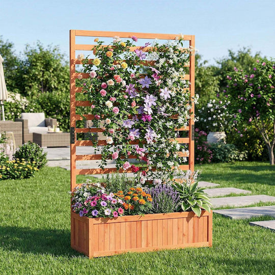 Costway Planter Box Din Lemn Maro Costway Planter Box Din Lemn Maro