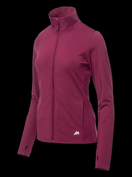 Damen Jacke in Burgundisch Farbe