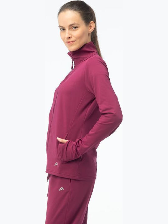 Damen Jacke in Burgundisch Farbe