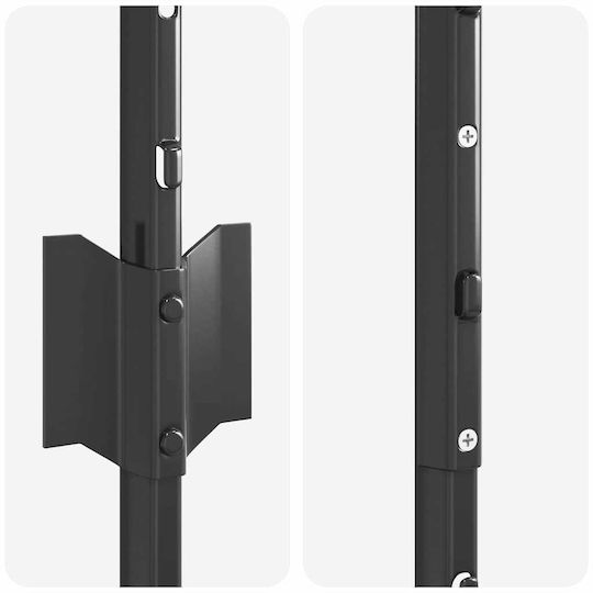vidaXL Στύλος Περίφραξης Κήπου από Ατσάλι 140x8.5x100εκ. 5τμχ Γκρι