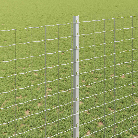 vidaXL Garden Fencing Material 5pcs Silver